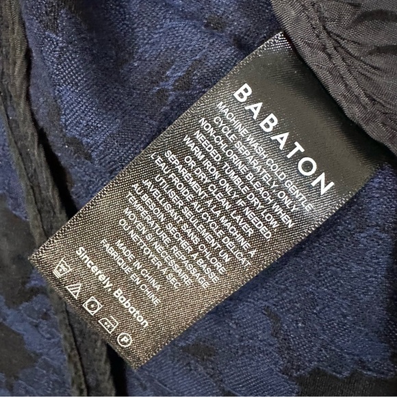 Aritzia BABATON Macauley 3/4 Rolled Sleeve Jacquard Print Blazer - Picture 7 of 8